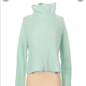 Urban Outfitters Blue Knit Turtleneck Sweater